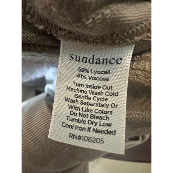 Sundance Relaxed Fit Utility Pants Lyocell Viscose Blend Beige Women's Size 10 - Picture 6 of 8